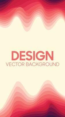 Abstract vertical colorful papercut wave background