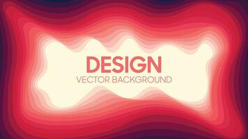 Abstract Modern colorful papercut wave background vector
