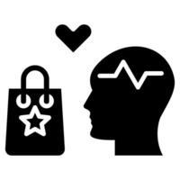 Consumer Psychology icon line vector illustration