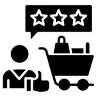Consumer Feedback icon line vector illustration