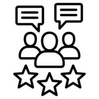 Customer Feedback icon line vector illustration