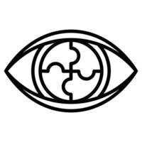 Collaborative Vision Icon line vector illustration