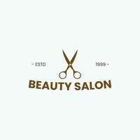 diseño de logotipo de salón de belleza vector