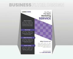 Creative corporate digital marketing flyer design template for your business. free vector. vector