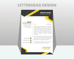 orporate modern letterhead design template. letter head design. business letterhead. pro vector. vector