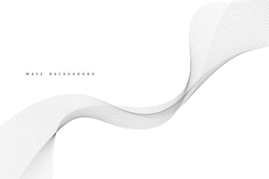 líneas para el antecedentes. negro rayas en un blanco antecedentes. curvo ondulado línea, suave raya. vector
