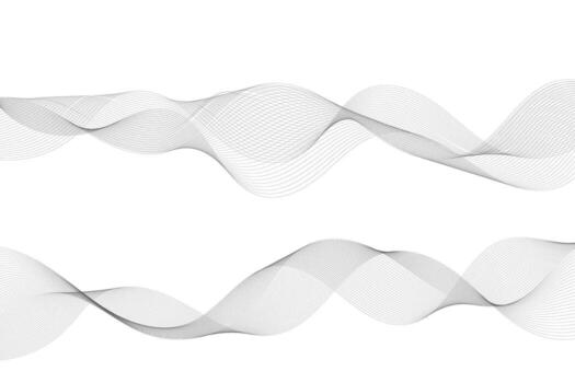 líneas para el antecedentes. negro rayas en un blanco antecedentes. curvo ondulado línea, suave raya. vector