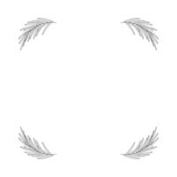 Christmas frame with tree branch. vector