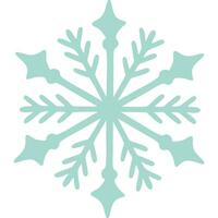 Snowflake green with transparent background vector