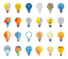 Light bulb - Creative idea, creative, technology icons. Mind, nonstandard thinking logo. vector