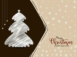 Merry Christmas festival decorative elegant background design vector