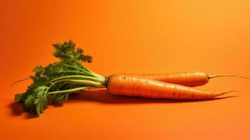 ai generado maduro comida vegetales vitamina crudo agricultura zanahorias vegetariano naturaleza cosecha dieta foto