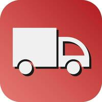 Lorry Vector Glyph Gradient Background Icon For Personal And Commercial Use.