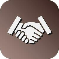 Agreement Vector Glyph Gradient Background Icon For Personal And Commercial Use.