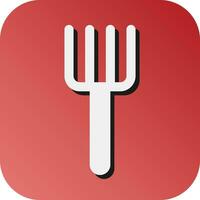 Pitchfork Vector Glyph Gradient Background Icon For Personal And Commercial Use.