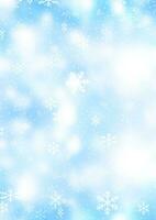 Christmas background with falling snowflakes design vector