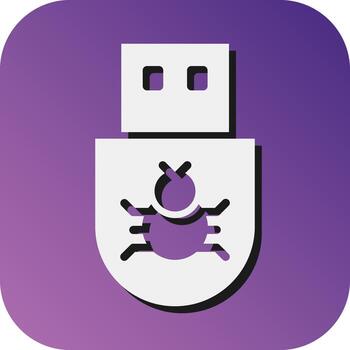 Boot Sector Vector Glyph Gradient Background Icon For Personal And Commercial Use.