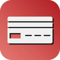 Debit Card Vector Glyph Gradient Background Icon For Personal And Commercial Use.