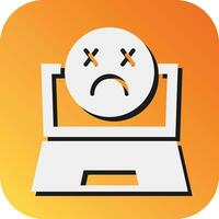 Dead Vector Glyph Gradient Background Icon For Personal And Commercial Use.