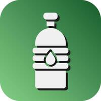 Water Flask Vector Glyph Gradient Background Icon For Personal And Commercial Use.