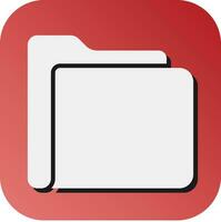 Folder Vector Glyph Gradient Background Icon For Personal And Commercial Use.