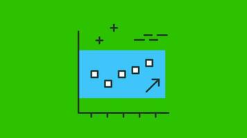 dynamisch Geschäft 4k Animation streuen Handlung Diagramme, Ideal zum Präsentationen und korporativ Videos kostenlos Video