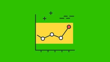 Dynamic business 4k animation line graph diagrams, ideal for presentations and corporate videos Free Video