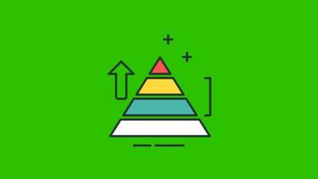 animation VIDEO 4K animated Pyramid Chart. This animated video is perfect for a captivating business presentation