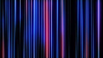 Abstract colorful background with light vertical stripes, bright neon rays and glowing lines, glowing paths. High speed lines. looping 3D animation video