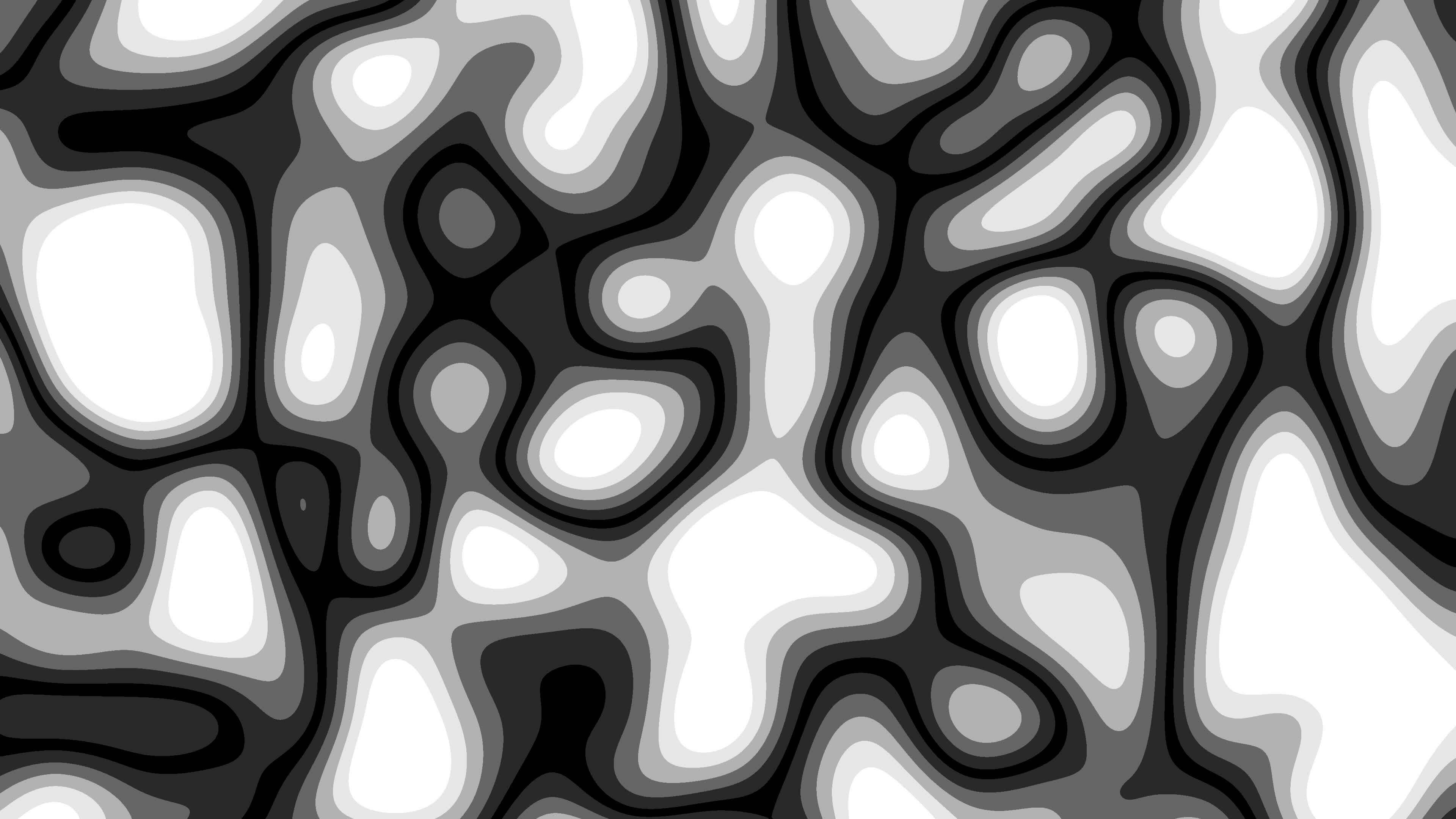 Abstract Animated Topographic Contour Map Moving Waves In Black And Abstract Animated Topographic Contour Map Moving Waves In Black And