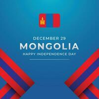 Mongolia independencia día diseño modelo bueno para celebracion uso. Mongolia bandera. bandera vector modelo. vector eps 10