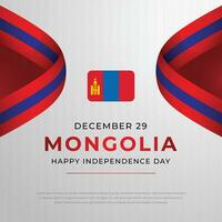 Mongolia independencia día diseño modelo bueno para celebracion uso. Mongolia bandera. bandera vector modelo. vector eps 10