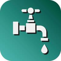 Faucet Vector Glyph Gradient Background Icon For Personal And Commercial Use.