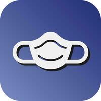 Dust Mask Vector Glyph Gradient Background Icon For Personal And Commercial Use.