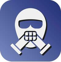 Gas Mask Vector Glyph Gradient Background Icon For Personal And Commercial Use.