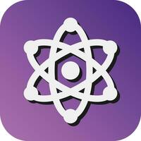 Nucleus Vector Glyph Gradient Background Icon For Personal And Commercial Use.