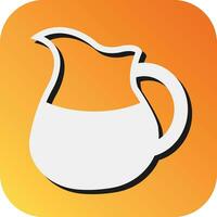Jug Vector Glyph Gradient Background Icon For Personal And Commercial Use.