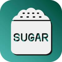 Sugar Bag Vector Glyph Gradient Background Icon For Personal And Commercial Use.
