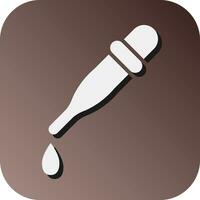 Pipette Vector Glyph Gradient Background Icon For Personal And Commercial Use.