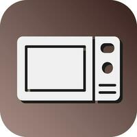 Microwave Vector Glyph Gradient Background Icon For Personal And Commercial Use.