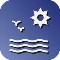 Sea Vector Glyph Gradient Background Icon For Personal And Commercial Use.