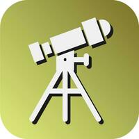 Telescope Vector Glyph Gradient Background Icon For Personal And Commercial Use.