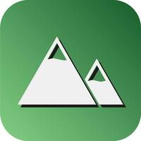 Mountain Vector Glyph Gradient Background Icon For Personal And Commercial Use.