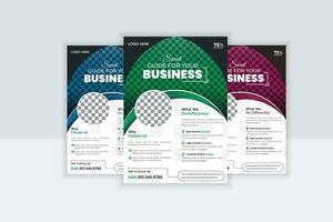 professional business flyer design vector