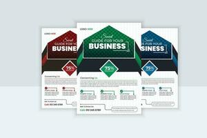 professional business flyer design vector