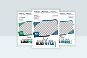 professional business flyer design vector