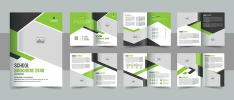 Kids Back to school brochure template, admission bifold brochure template company profile design, Education brochure layout vector