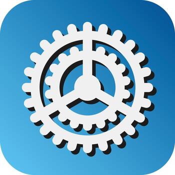 Setting Vector Glyph Gradient Background Icon For Personal And Commercial Use.