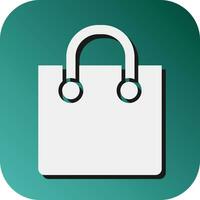 Shopping Bag Vector Glyph Gradient Background Icon For Personal And Commercial Use.