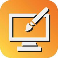 Design Vector Glyph Gradient Background Icon For Personal And Commercial Use.